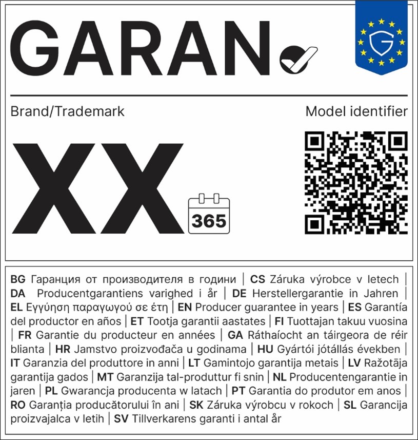 EU Garantie-Label ab September 2026